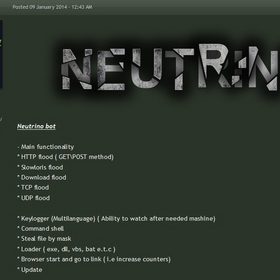 伪装成“发票到期”电子邮件，传播Neutrino僵尸网络